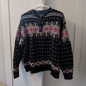 Cozy knit wool sweater pullover